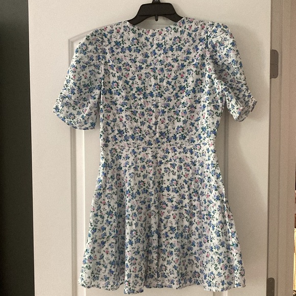 LoveShackFancy Cora Mini Dress Blue Jay Song - Picture 3 of 7